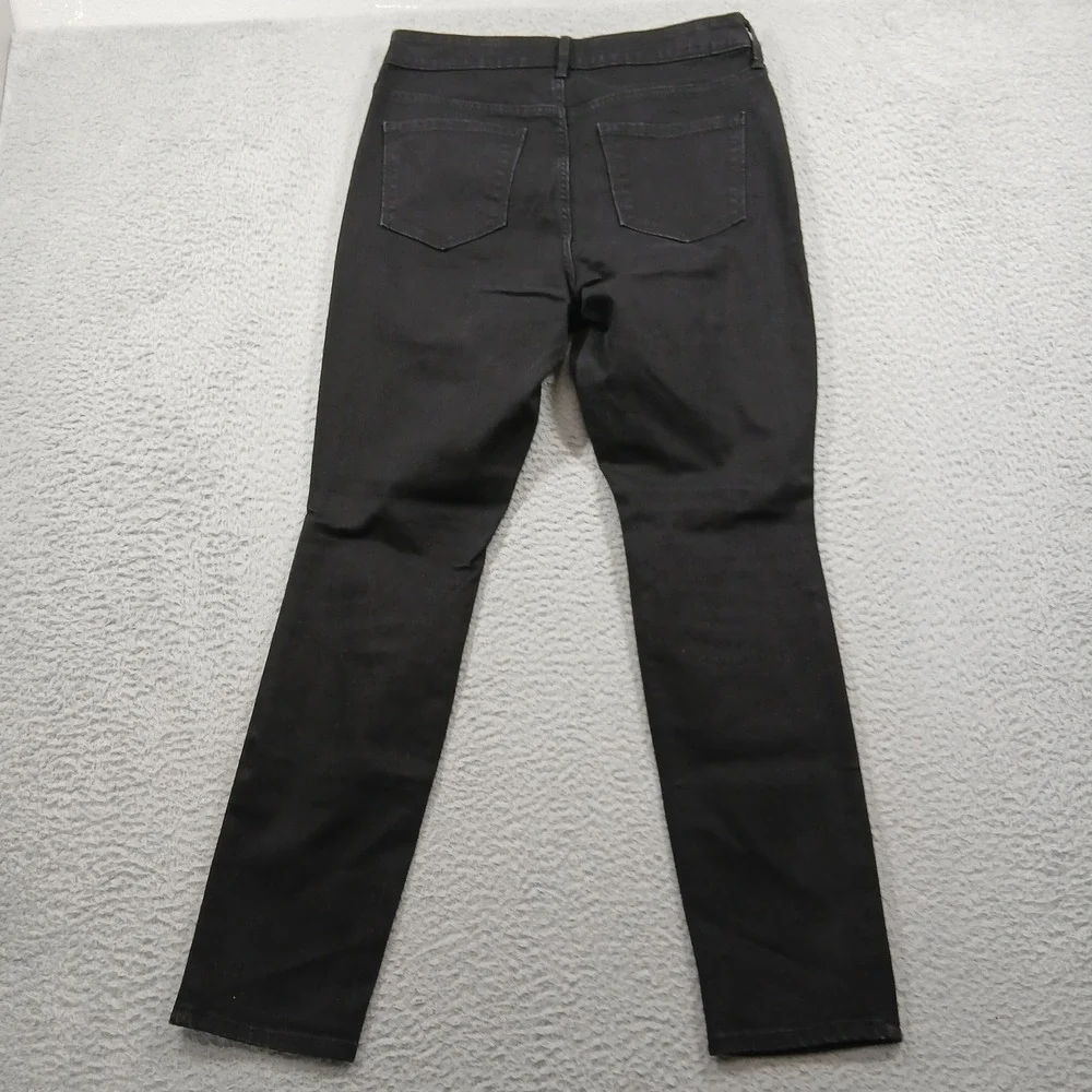 Old Navy Pop Icon Skinny High Rise Distressed Black Jeans Women's 10 EUC